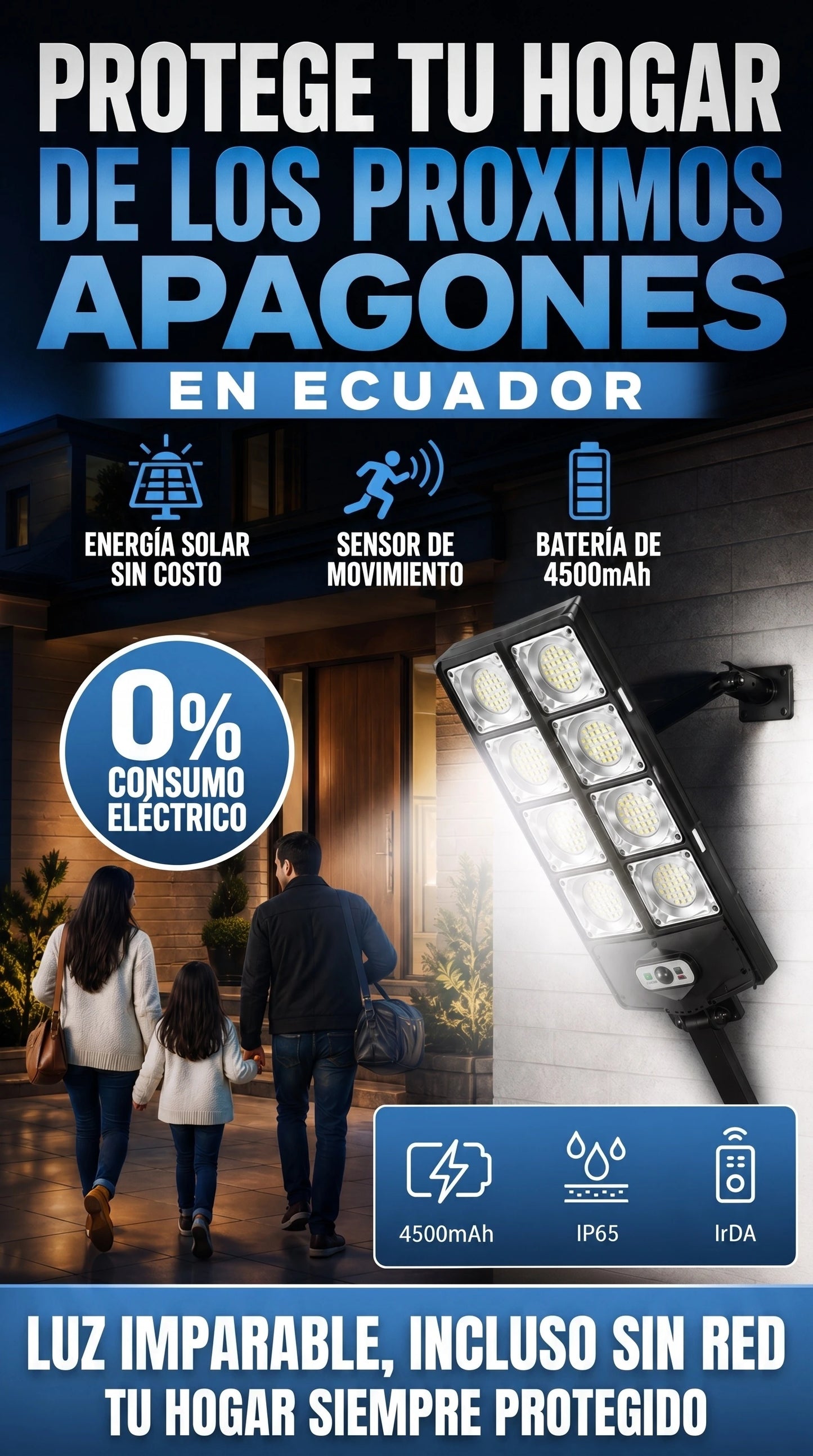 LAMPARA SOLAR CON SENSOR