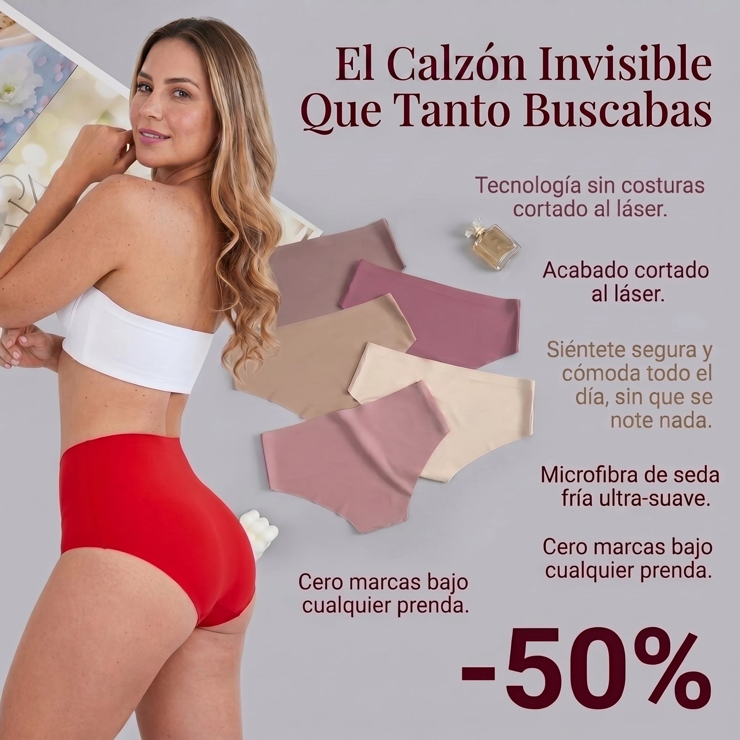 XEL CALZON INSIVIBLE SIN COSTURAS