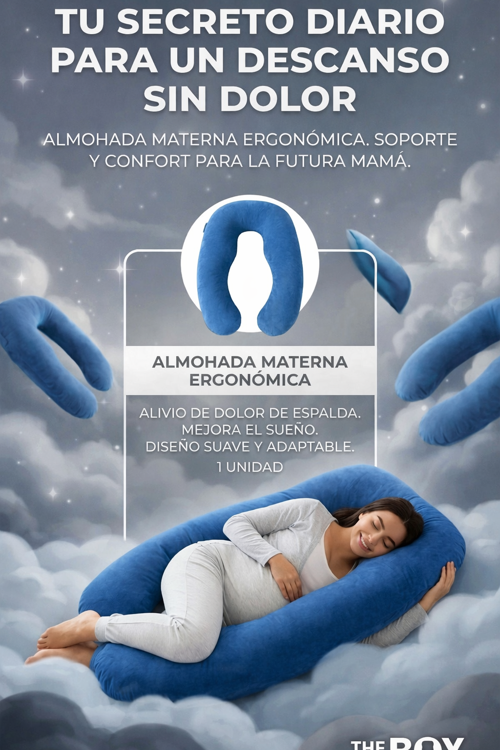 ALMOHADA MATERNA ERGONOMICA