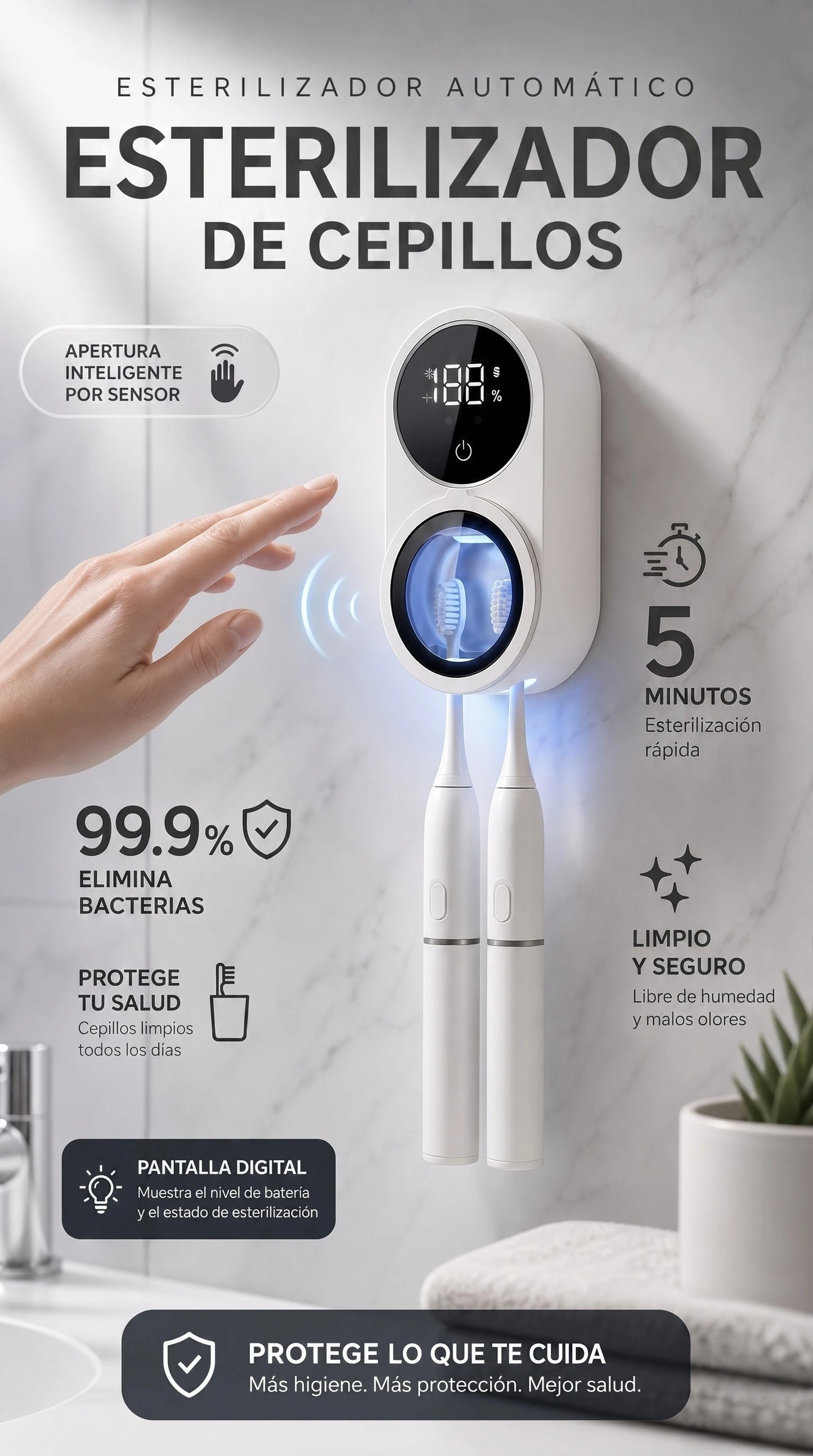 ESTERILIZADOR DE CEPILLOS DENTALES