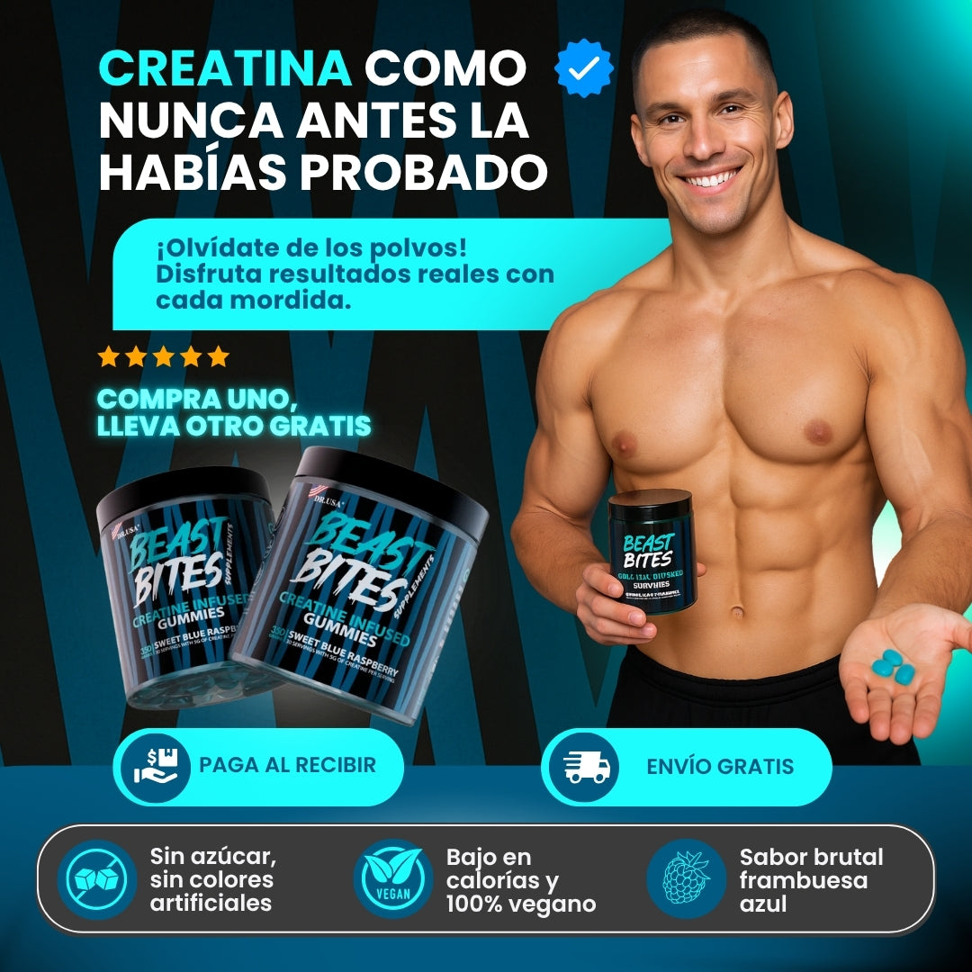 GOMITAS MASTICABLES DE CREATINA