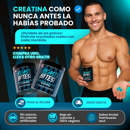 GOMITAS MASTICABLES DE CREATINA